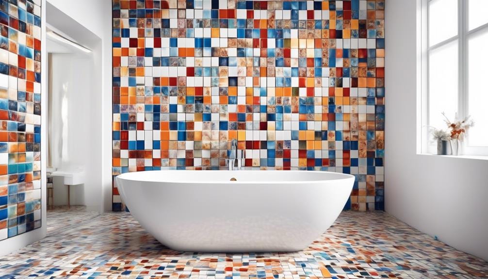 artistic appeal through ceramic mosaic tiles