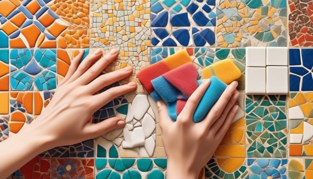 caring for your mosaic tile design