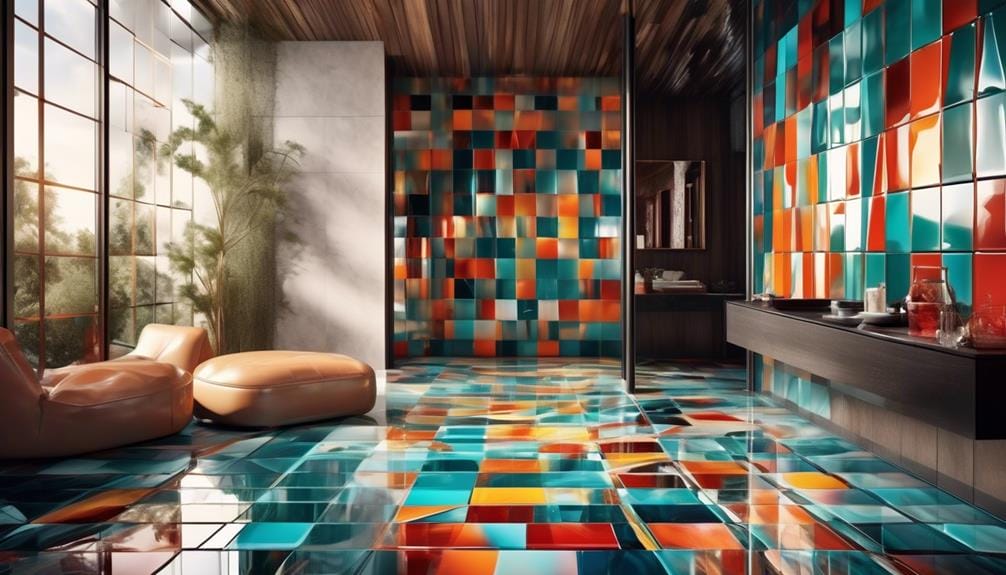 current trends in glass tile flooring
