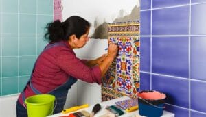experienced tile installer for bathroom renovations