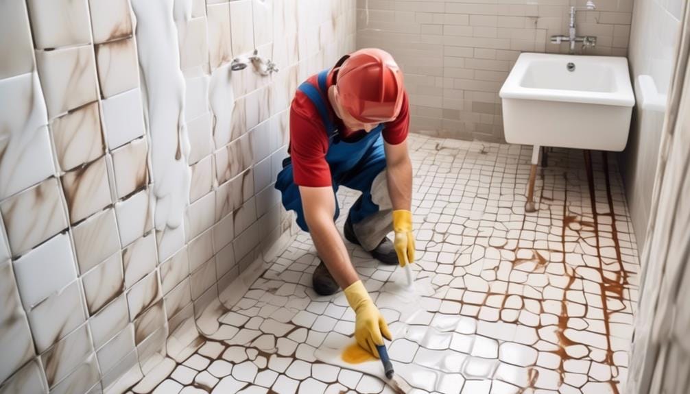 maintenance of sealed bathroom tiles