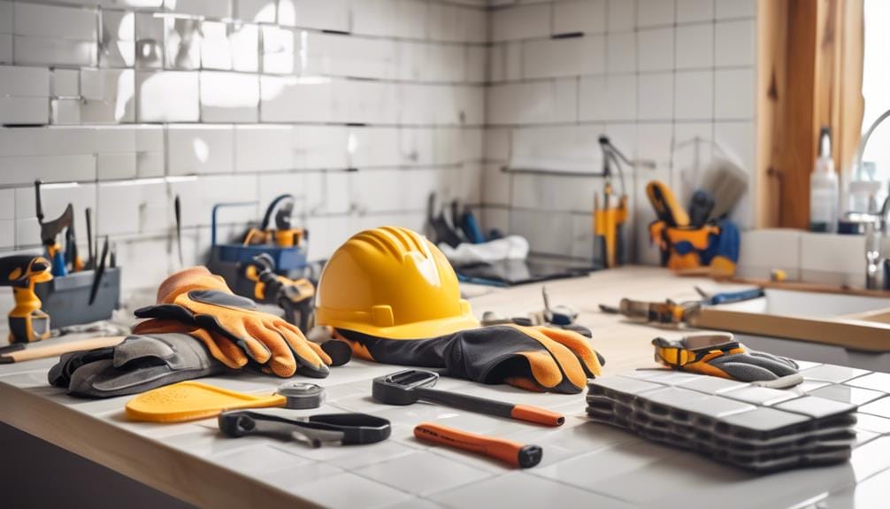 safety gear for professional tilers