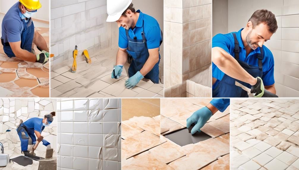 steps in the tile installation process