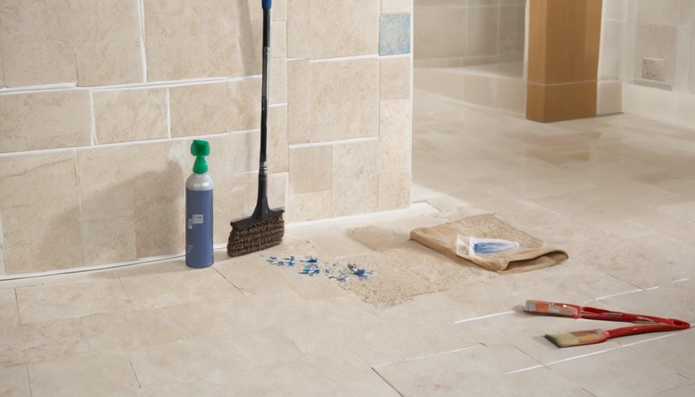 summary of tile grouting