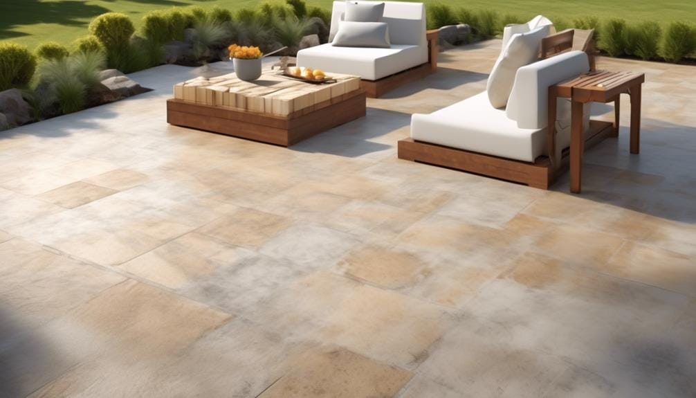 sustainable concrete patio tiles