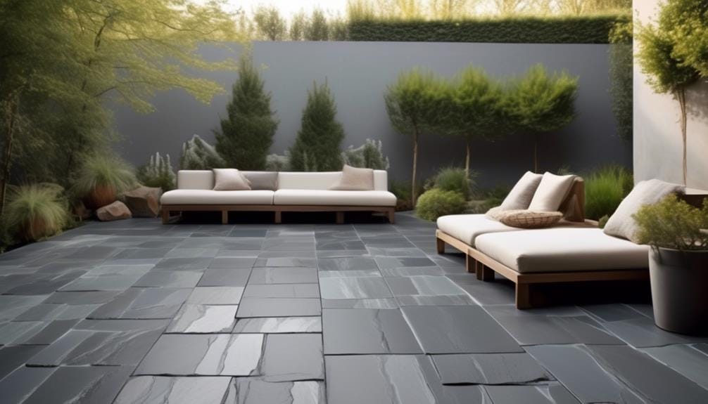 sustainable slate patio tiles